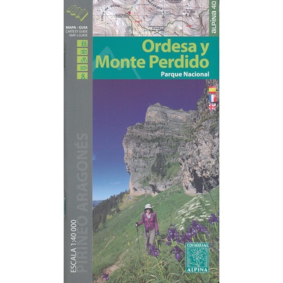 mapa Ordesa y Monte Perdido s průvodce m