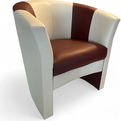 vidaXL 356429 Klubové textil hnědá