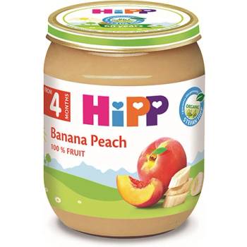 Image 1 of HiPP Био Пюре HiPP Праскови и банани 125 гр. - 4+ месеца