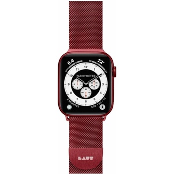 LAUT Steel Loop řemínek pro Apple Watch 45mm / 44mm / 42mm - červený LAUT-AWL-ST-R