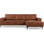 Scandic Кафяв ъглов диван от изкуствена кожа (десен ъгъл) Copenhagen - Scandic (14500SN PRESTON 24)