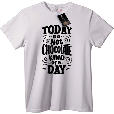 NOONEBRAND Тениска Ден на топъл шоколад - 7XL, White