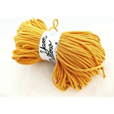 YarnMellow Příze Berry 5mm 100 m tmavě žlutá