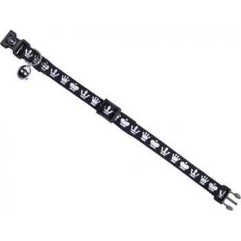 Image 1 of NOBBY Нашийник за котка "Royale" със звънче - черен, ширина 10 мм обиколка - 20-30 см NOBBY Германия 78077-05