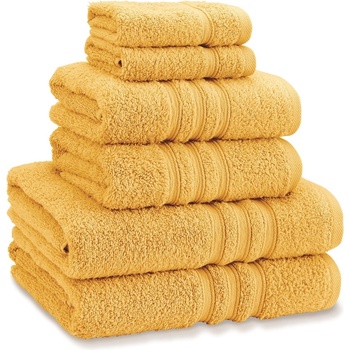 Image 1 of Catherine Lansfield Хавлиена кърпа Catherine Lansfield Zero Twist Cotton 6 Piece Towel Bale Set - Ochre