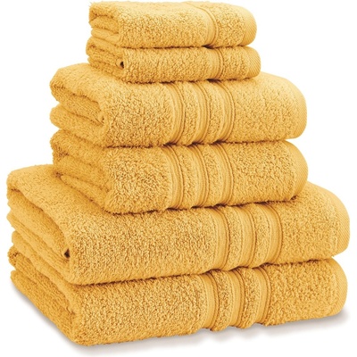 Catherine Lansfield Хавлиена кърпа Catherine Lansfield Zero Twist Cotton 6 Piece Towel Bale Set - Ochre