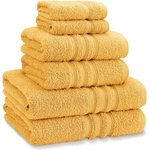 Catherine Lansfield Хавлиена кърпа Catherine Lansfield Zero Twist Cotton 6 Piece Towel Bale Set - Ochre