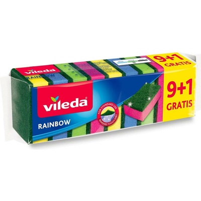 Vileda Rainbow houbičky na nádobí 9+1 ks – Zbozi.Blesk.cz