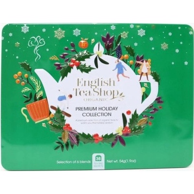 English Tea Shop prémiová dárková čajová plechová kazeta zelená BIO 36 ks