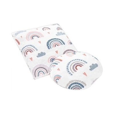 BocioLand Velký a malý nahřívací polštářek termofor s třešňovými pecičkami Duha
