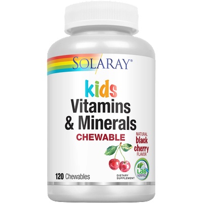 SOLARAY Таблетки за дъвчене Kids Multi-Vitamine - 120 таблетки за дъвчене