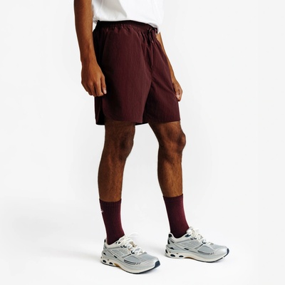 Decathlon pánske plátenné šortky Elementals bordové