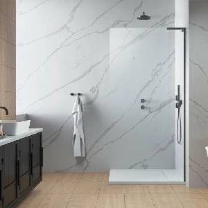 Radaway Параван за душ кабина Radaway Modo SL II GunMetal, матово-прозрачен, 120 см, 8 мм закалено стъкло, десен (10319124-92-01R)
