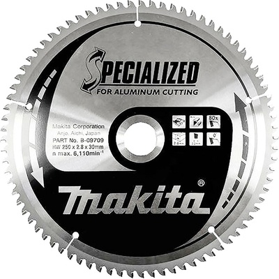 Makita B-09709 Pílový kotúč Ø250 x 30mm,80Z