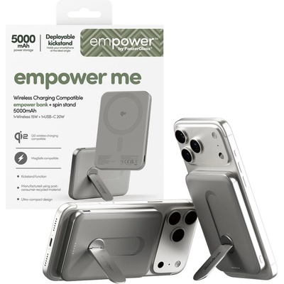 empower by PanzerGlass® Външна батерия empower by PanzerGlass empower Bank w. Rotate Stand 5000mAh -Titanium