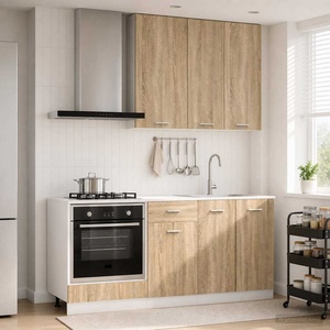 vidaXL Кухненски единица LYON 5 бр. Дъб сонома Инженерна дървесина (3438221)