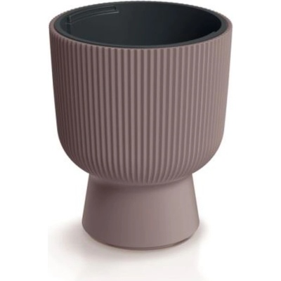 Prosperplast Kvetináč MILLY s vkladom 23,9 cm marsala s podstavcom