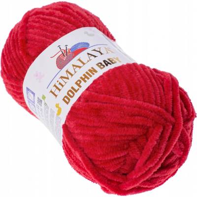 Priadza Himalaya Dolphin Baby 100g 120m 80352 tmavo červená