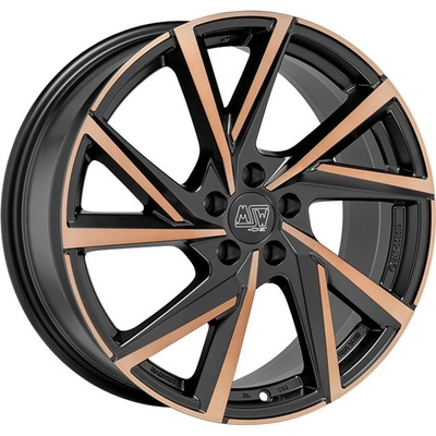 MSW 80 8x19 5x112 ET45 matt black copper polished