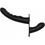 Ouch! ! Silicone Adjustable Strap-On System Black - Medical Grade Material