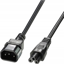 Lindy Kabel síťový prodlužovací k notebooku IEC320 C14 - C5 trojlístek černý 3m 4002888303422