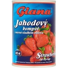 Giana Jahodový kompót v sladkom náleve 410 g