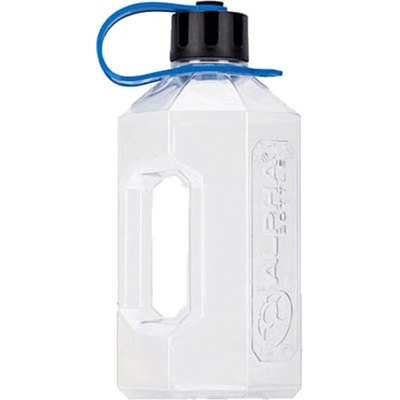 Alpha Designs Alpha Bottle XXL Jug 2,4L - průhledný modrý popruh