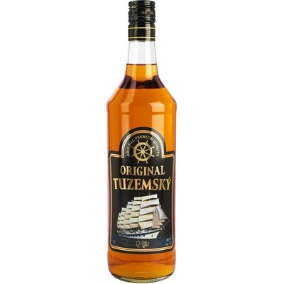 Original Tuzemský kulatá lahev 40% 1 l (holá láhev)