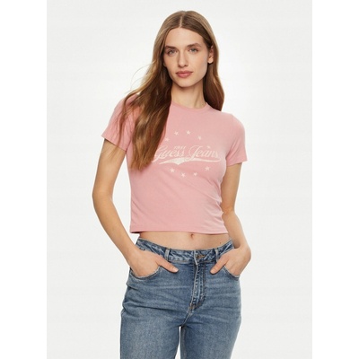 Guess Jeans Tričko dámske W5RI59 J1314 W5RI59.J1314 ružová