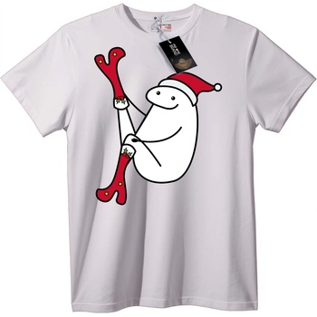NOONEBRAND Тениска Празничен Коледен Чорап - 2XL, White