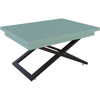 IVM BG Разтегателна маса Флоренция с повдигащ механизъм - зелен дъск блу