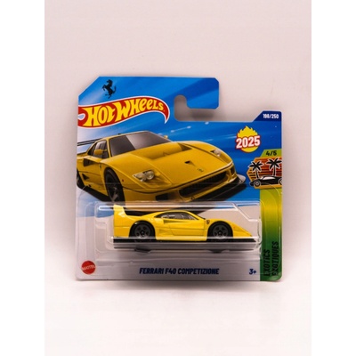 Mattel Hot Wheels Ferrari F40 COMPETIZIONE 198/250 EXOTICS 4/5 JBB92 žlté autíčko