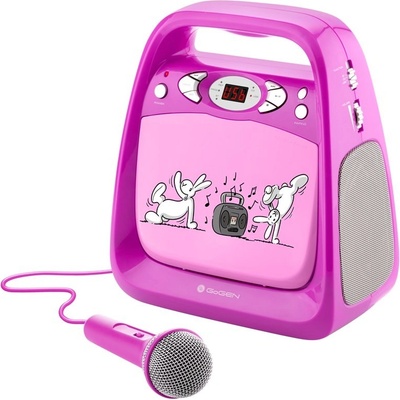 CD přehrávač GoGEN BOB A BOBEK KARAOKE růžový – Zboží Dáma