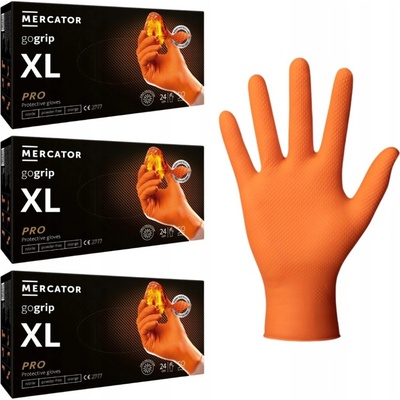 Mercator Medical Gogrip Orange Nitrilové rukavice oranžové 50 ks