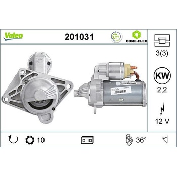 Štartér VALEO 201031
