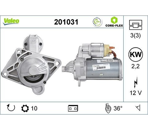 Štartér VALEO CORE-FLEX 201031