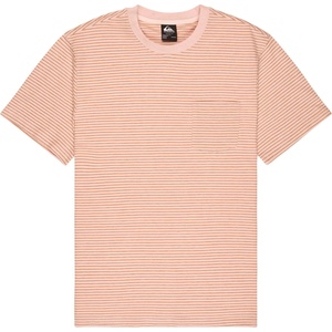Quiksilver Мъжка тениска Quiksilver Lopaz Striped S/S Pocket T-shirt - Rose Water Lopaz Stripes - размер M (216-8985-0313)
