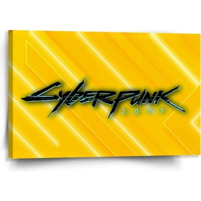 Sablio Obraz Cyberpunk 2077 Žlutý - 120x80 cm