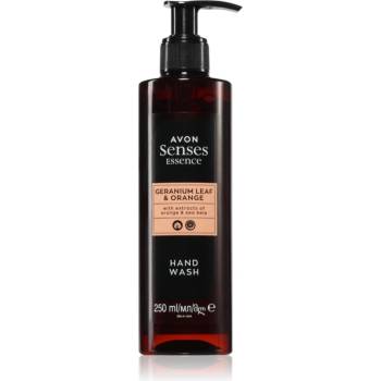 Avon Senses Essence Geranium Leaf & Orange освежаващ течен сапун с хидратиращ ефект 250ml