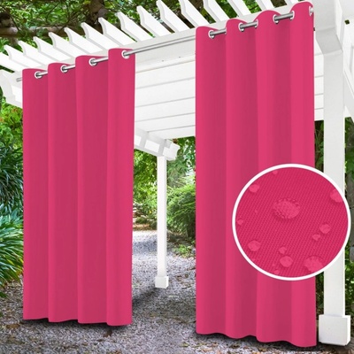 Mondo Italia Zahradní závěs do altánku na kroužcích MIG34 fuchsie Fuchsia 155x260 cm