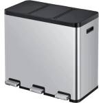 EKO-Europe EKO Кош за разделно събиране с 3 педала ESSENTIAL - 3 х 20 л. - матиран (EKO 912561 - Matt s/s)