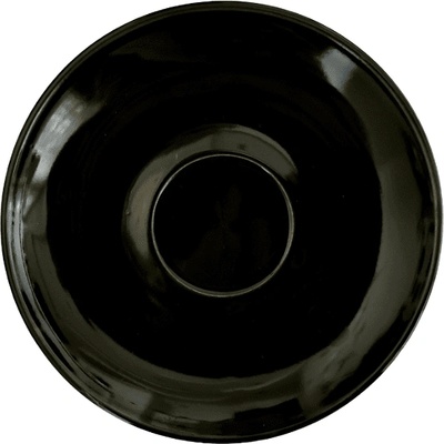 Порцеланова подложна чинийка за чаша за кафе ∅11, 5 см. , черна