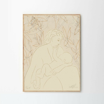 Moikka Plagát Blue Lady by Stine Belden Røed 50x70cm