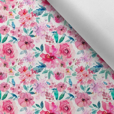 Takoy Látka s potiskem kočárkovina TD/NS pink summer