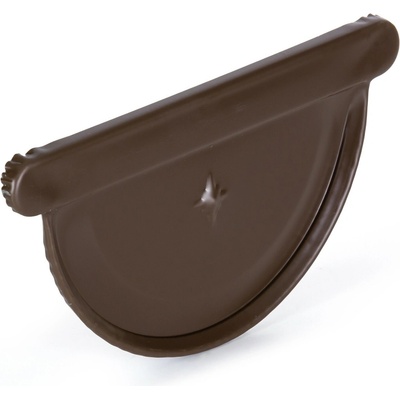 Evromat Čelo pre odkvapový žľab 250 mm pozink lak RAL 8017 hnedé