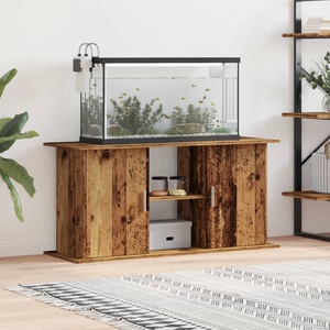 vidaXL Стойка за аквариум от старо дърво 121x41x58 cm Инженерно дърво (857282)
