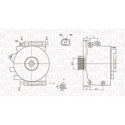 MAGNETI MARELLI Generátor 063731859010