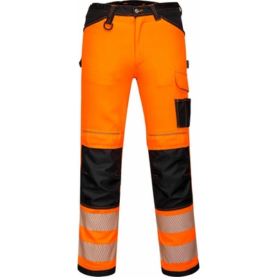 Portwest PW340 PW3 Hi Vis pracovné nohavice Žltá Námornícka modrá