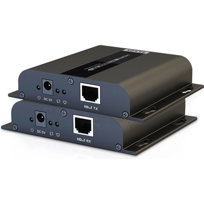 PremiumCord 4K HDMI extender na 120m přes LAN, over IP, HDBitT khext120-7