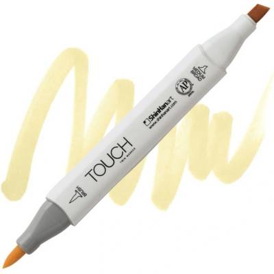 Lihová fixa TOUCH oboustranná Brush & Chisel, Pearl white (BR109)
